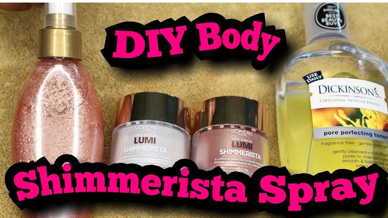 DIY Body Shimmer Spray 💋