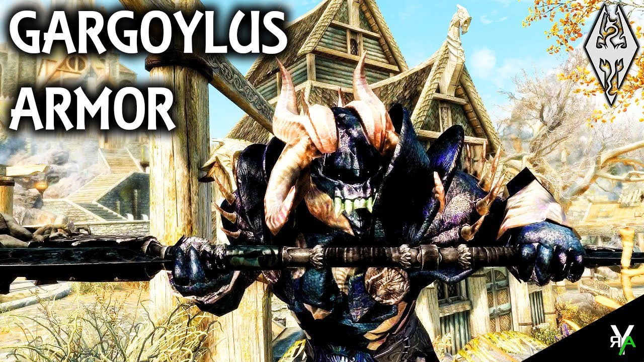 GARGOYLUS ARMOR: Armor/Weapon Mod!!- Xbox Modded Skyrim Mod Showcase