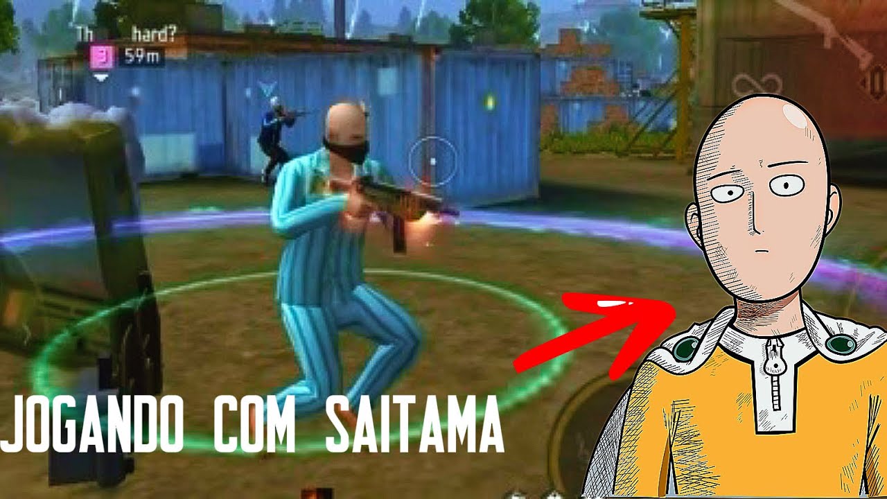 AMASSANDO TODO MUNDO COM O SAITAMAAA NO FREE FIRE!!!!!!