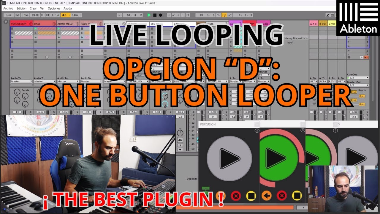 El mejor Plugin para hacer LIVE LOOPING - One button Looper - # 4 Ableton Live