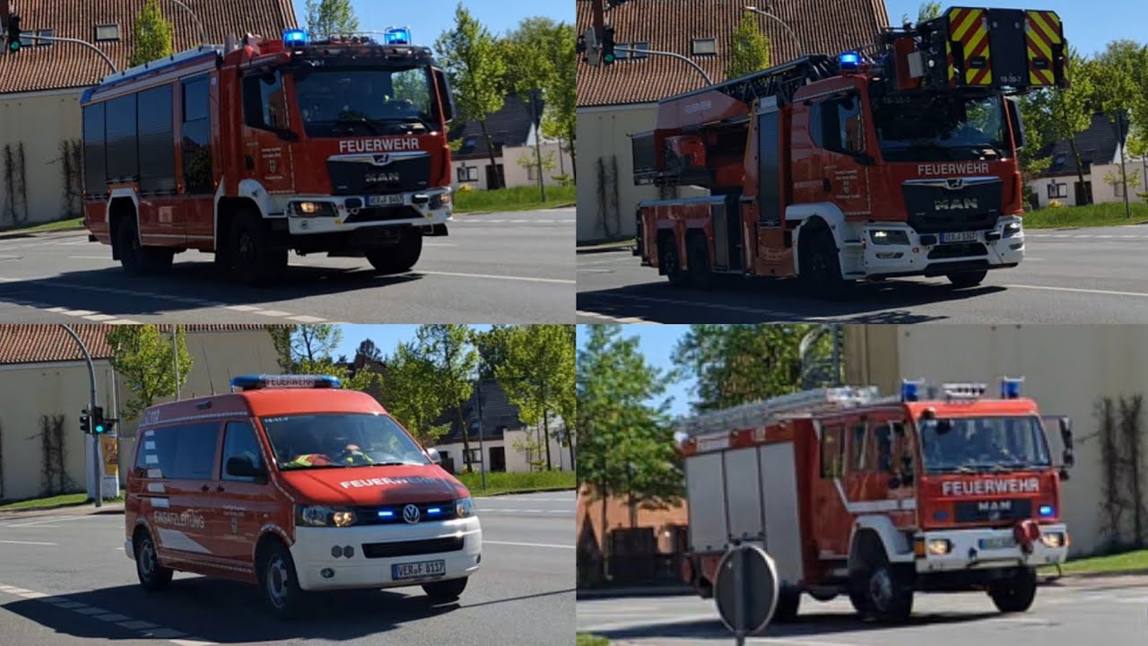 Der Verdener Löschzug rückt zum ausgelösten Heimrauchmelder aus!