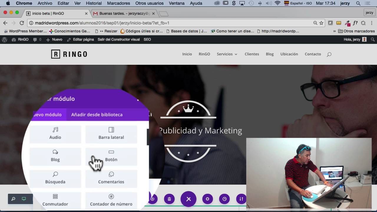 Tutorial Divi 3 en Español Cursos de Wordpress en Madrid