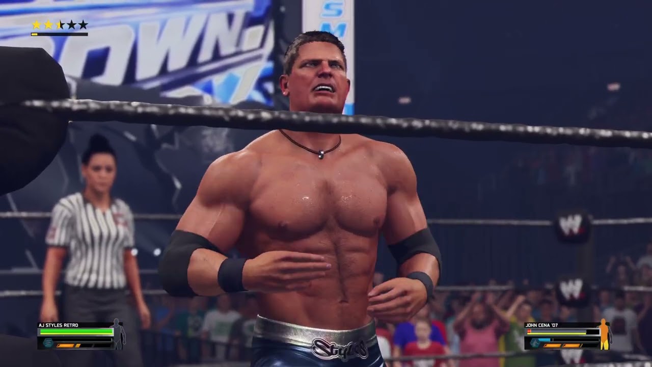 WWE 2K25 - Aj Styles(Retro) Vs John Cena(2007)