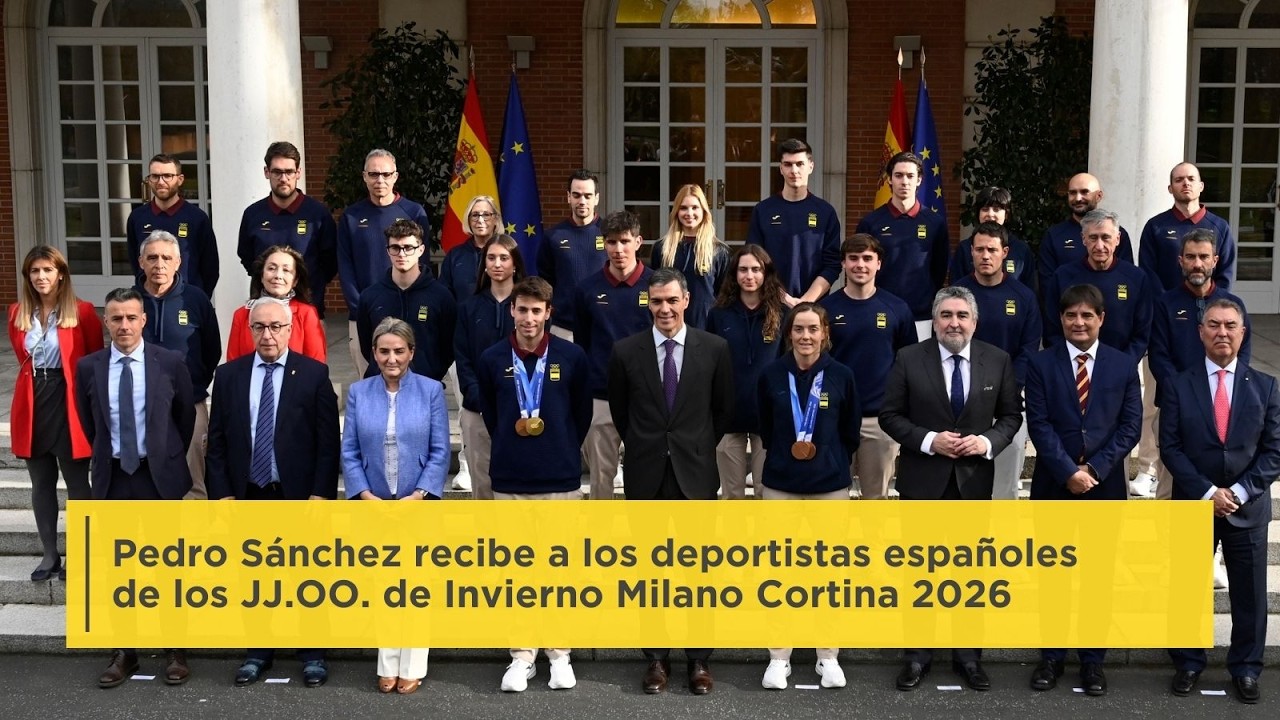 Pedro Sánchez recibe a los deportistas españoles de los JJ. OO. de Invierno 2026