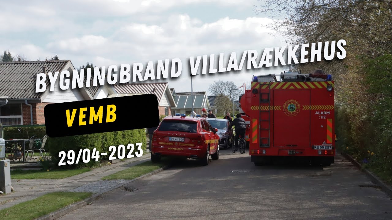 29/04-2023 Bygningbrand Villa/R&aelig;kkehus - Vemb