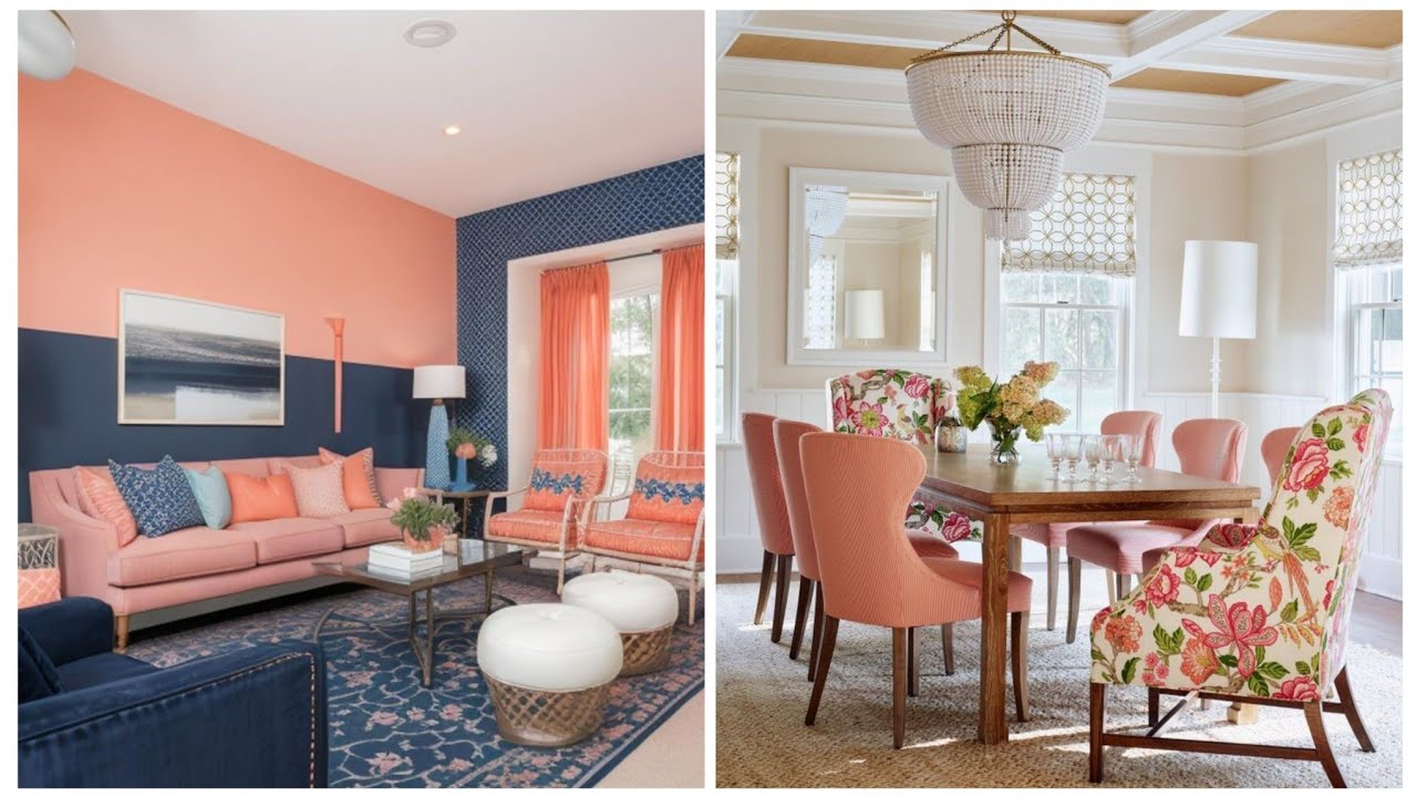 CASAS COM DECORAÇÃO CORAL: 60 Ideias de Ambientes Vibrantes e Cheios de Estilo