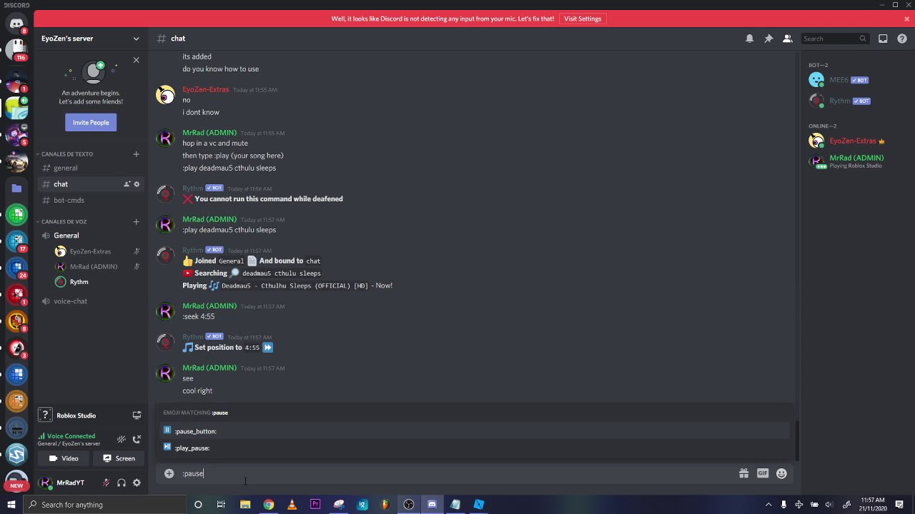 How to use the Rythm Discord bot to play music!