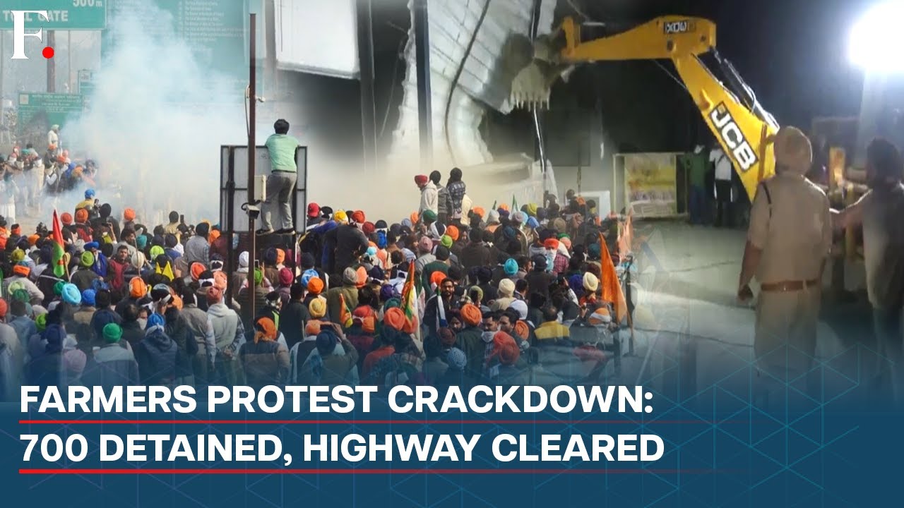 India: Punjab Police Clear Farmers' Protesting Sites In Shambhu and Khanauri, Many Detained | N18G