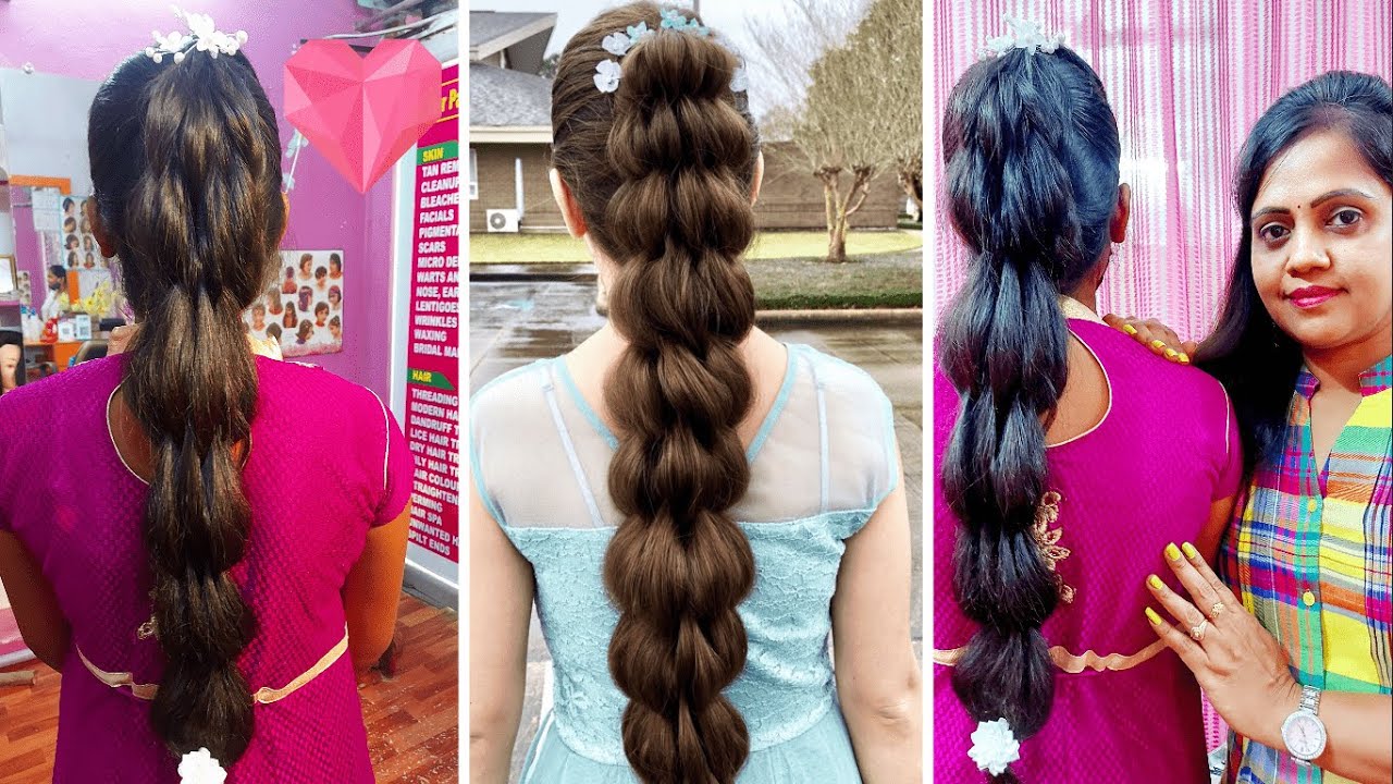 MESSY BRAID Hairstyle/Voluminous Braid Hairstyle/Layered Hairstyle/Braid For Party & Reception