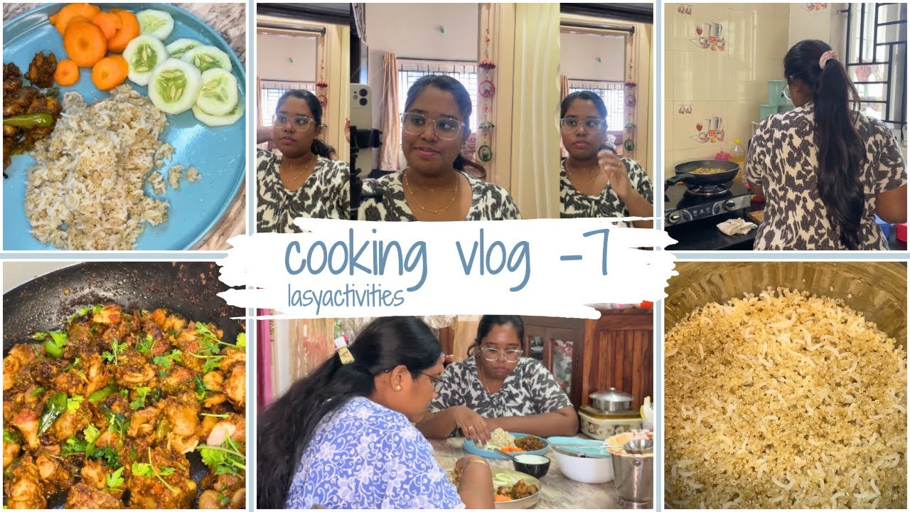 quinoa rice kalipi perfect ga ila cook cheskondi👌🏼| chicken fry| sharing my recipe| 