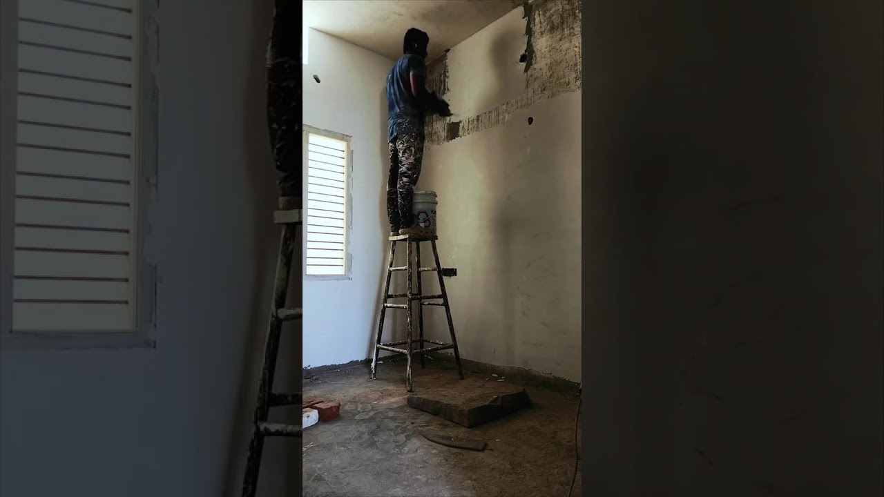 🧑‍🎨Making putty works on old wall to bring new look