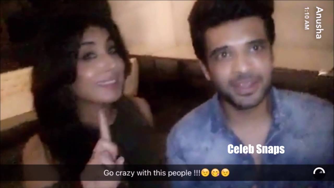Kritika kamra, Karan Kundra And VjAunsha together at a party.
