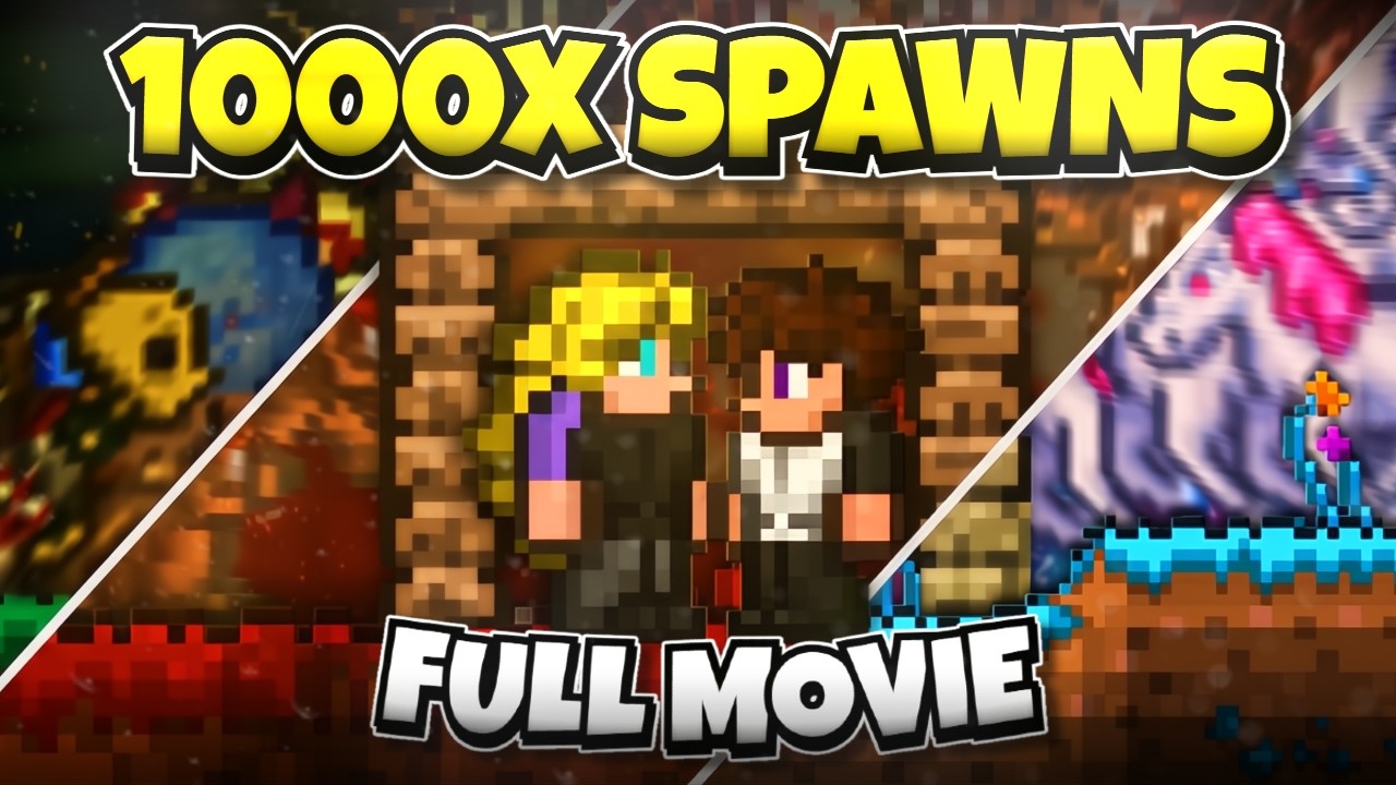 We BEAT Terraria with 1000x Spawn Rate... | FULL MOVIE