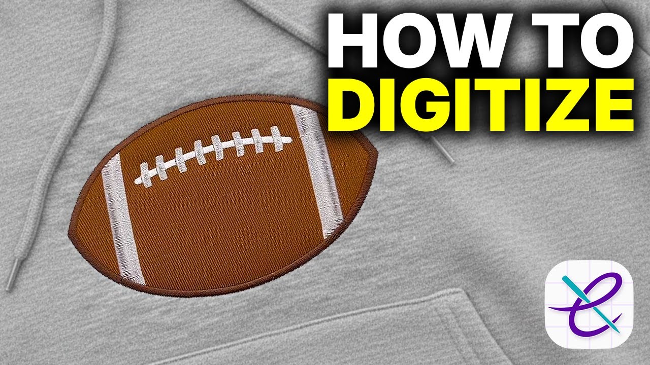 Appliqué Digitizing Made Simple | Football Design Step-by-Step