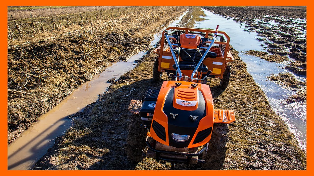 Am fost pe drum Off-Road cu motocultorul Ruris 918k ACC de 18 cp și remorca Ruris 750 Kg, Nou 2022