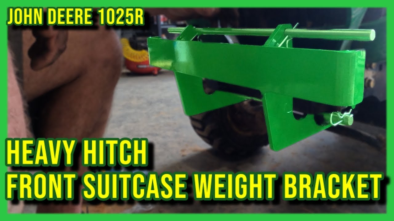 Установка быстросъемного кронштейна для переднего противовеса Heavy Hitch Quick Attach на John De...