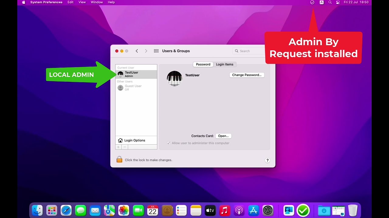 Admin By Request for Mac install & Local Admin Rights Revoke