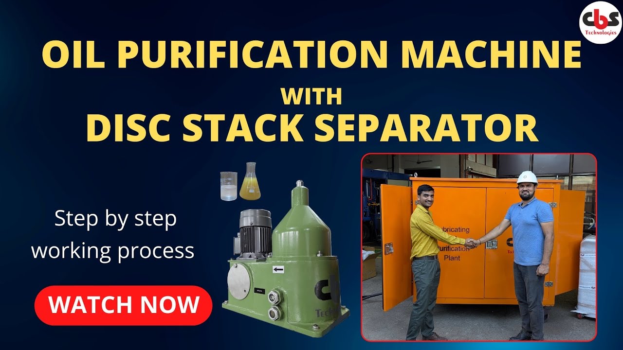 Oil Purification System with Disc Stack Separator | Working Process Explained
