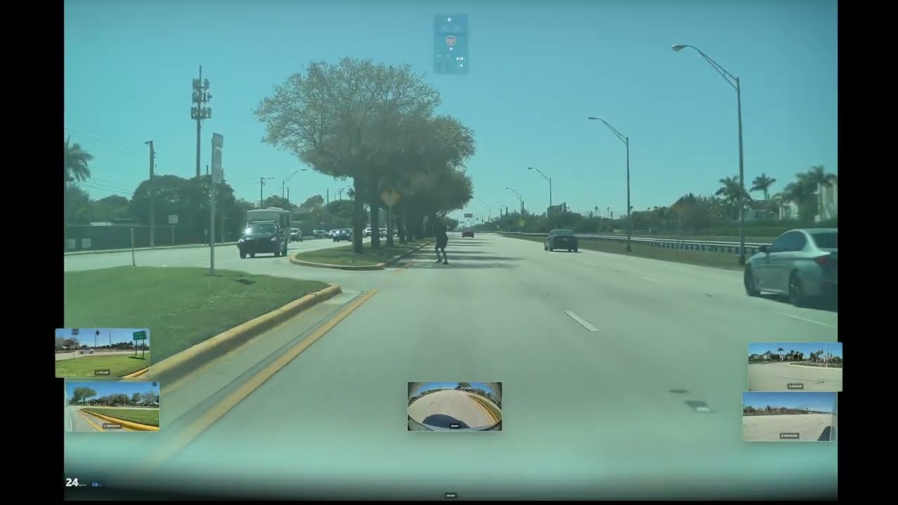 J Walker Runs Out in front of Tesla FSD!
