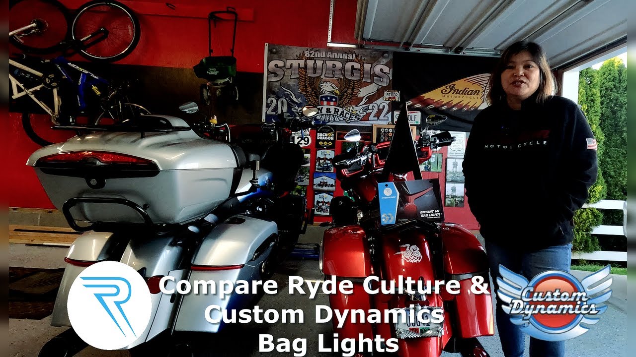 Comparing Ryde Culture M1 Bag Lights to Custom Dynamics