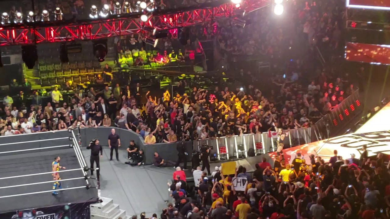 Adam Cole and Johnny Gargano entrances // NXT Takeover Toronto (fan footage)