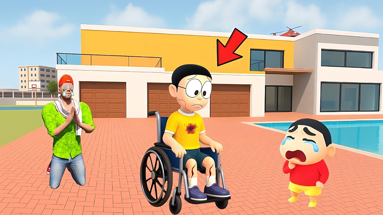 😭 Nobita ka Accident Ho Gya 💥😱 Indian Theft Auto Simulator 🔥 Aryan Gamerz 