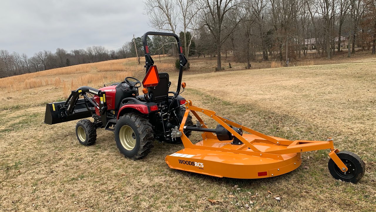 Woods RC5C с трактором Yanmar SA324