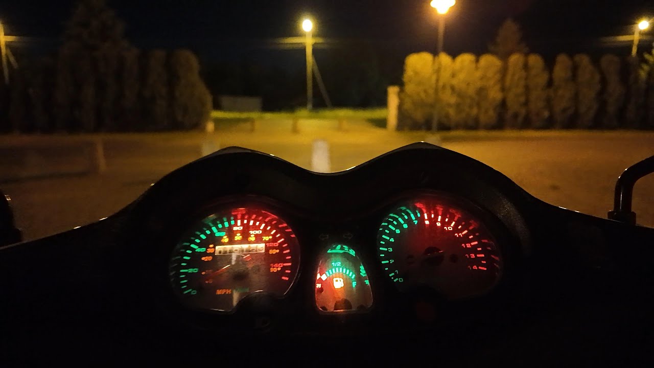 Nocna jazda skuterem po ulicach Białej Podlaskiej , 15.05.2024r.