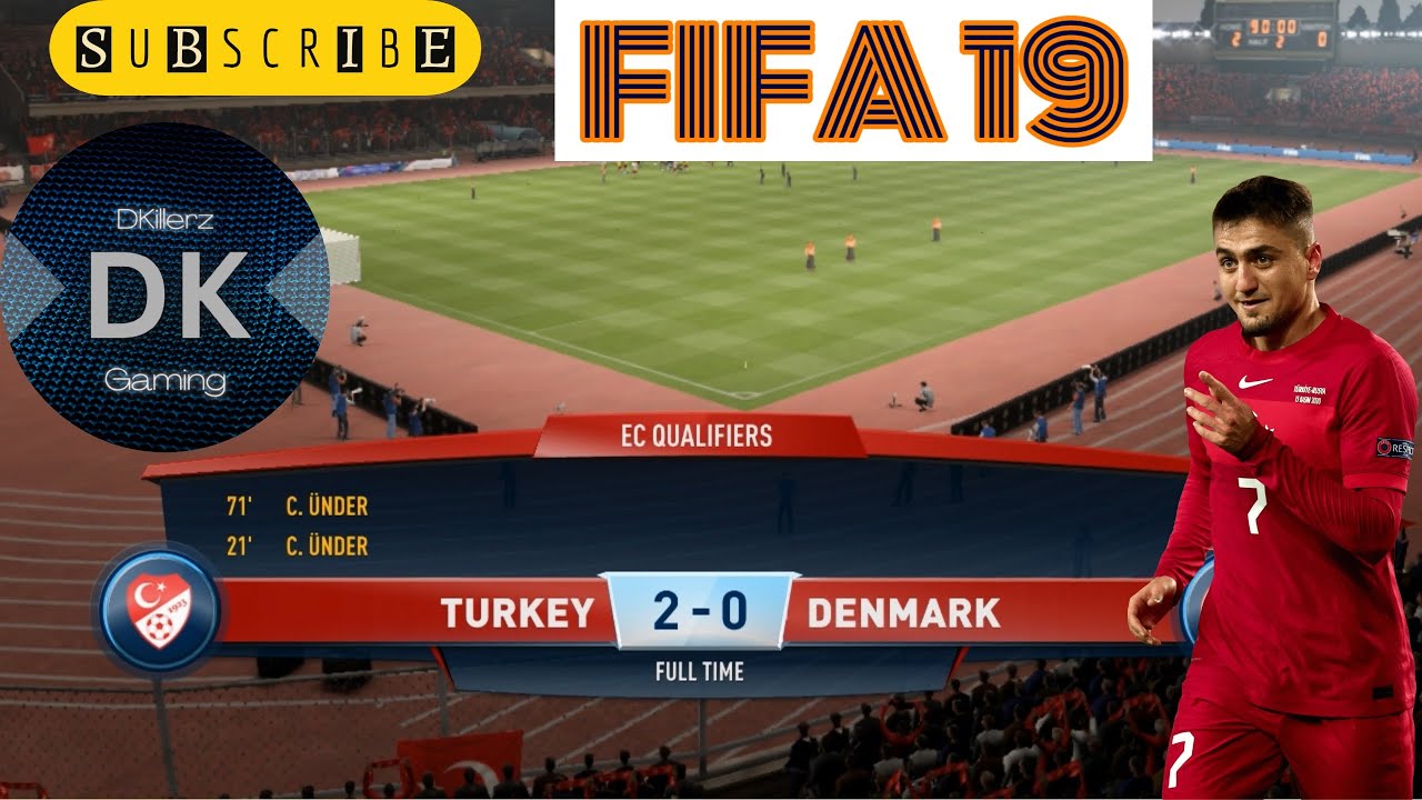 Denmark vs Turkey  Career Mode Gameplay 1080p60FPS #fifa19  #fifa   #careermode