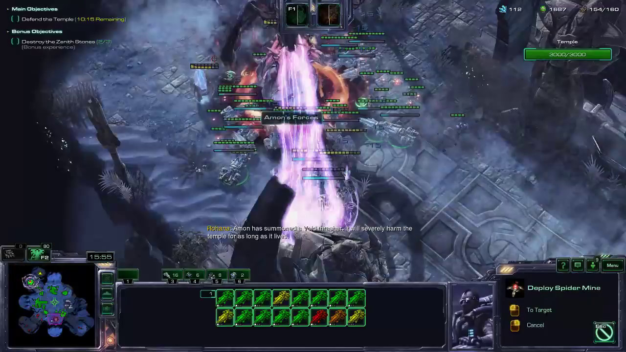 Starcraft LotV Co-op - Temple of the Past Solo (Raynor, Brutal)