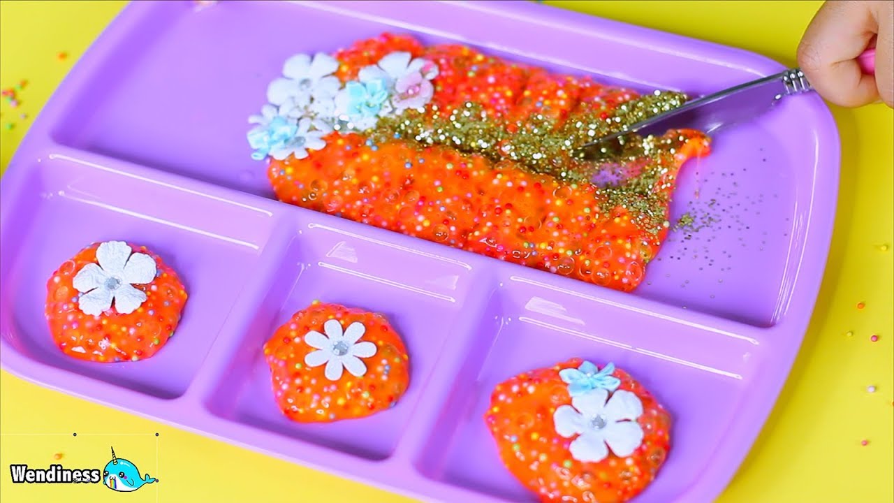 ASMR Cutting Open Crunchy Slime No Talking
