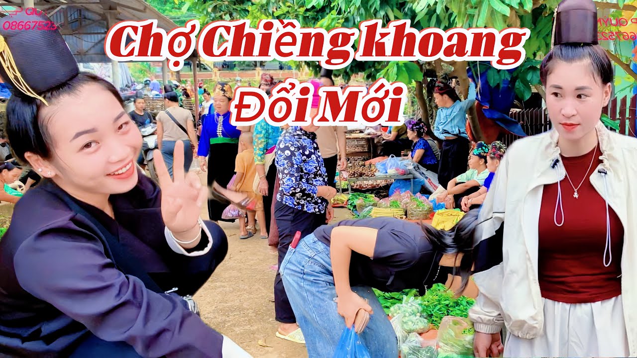 CHỢ CHIỀNG KHOANG SAU SÁP NHẬP THÀNH XÃ QUỲNH NHAI NAY ĐÃ QUÁ THAY ĐỔI