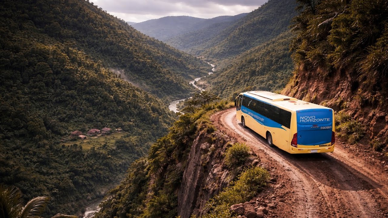 ENCAREI a VIAGEM de &Ocirc;NIBUS MAIS DIF&Iacute;CIL da NOVO HORIZONTE pelas ALTAS MONTANHAS na BAHIA