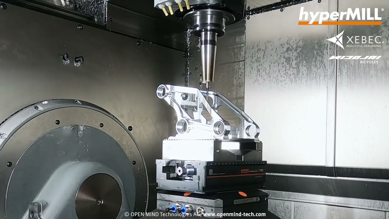 hyperMILL: 5-axis Fully Automated Deburring Strategy | Nicolai Bicycles