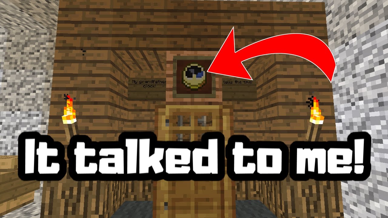 My Grandfather Clock Started Talking To Me! Minecraft Creepypasta