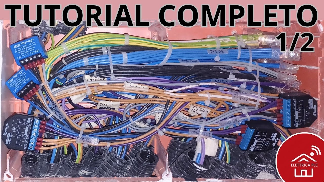*34* CABLAGGIO COMPLETO SCATOLA DI DERIVAZIONE ELETTRICA 1/2
