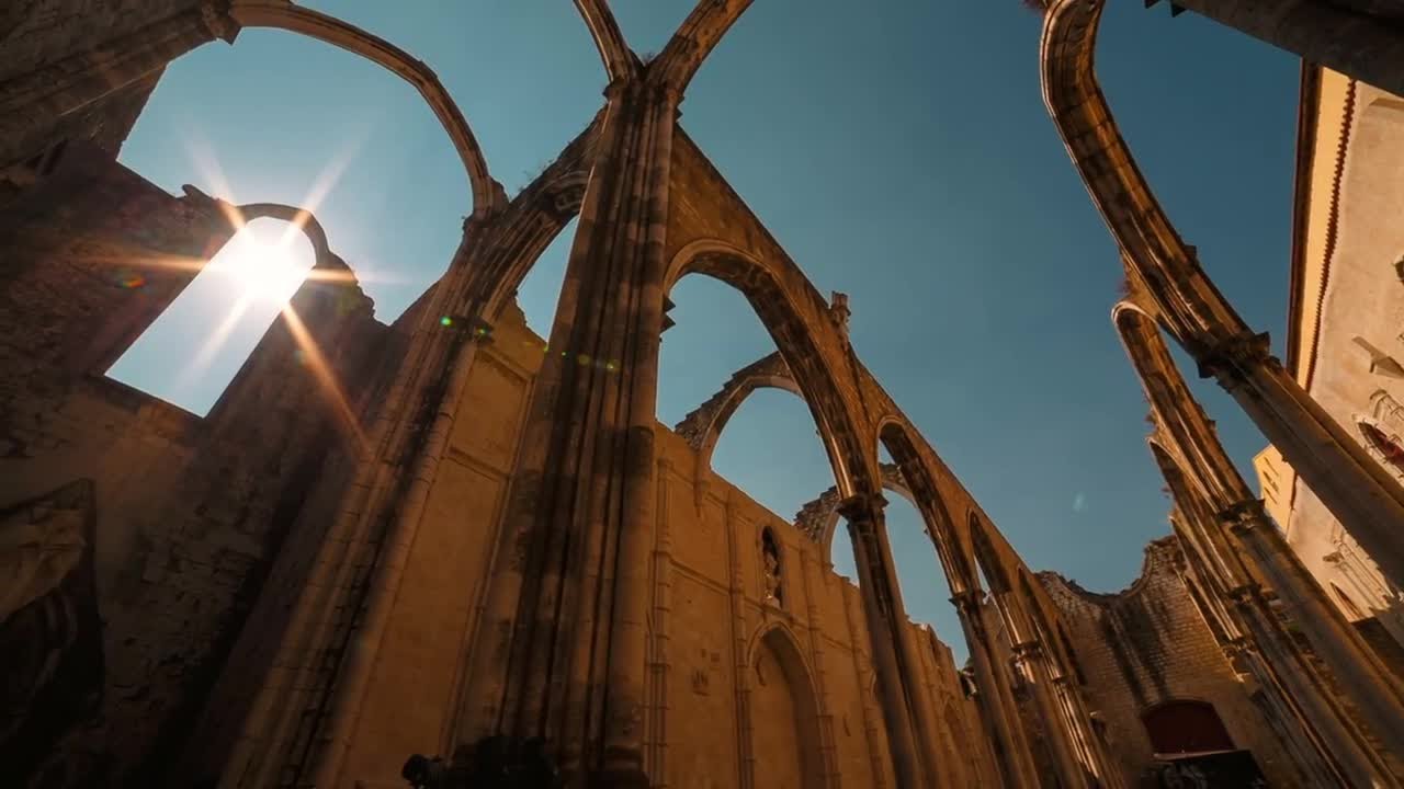 Convent In Lisbon, Portugal Stock Video
