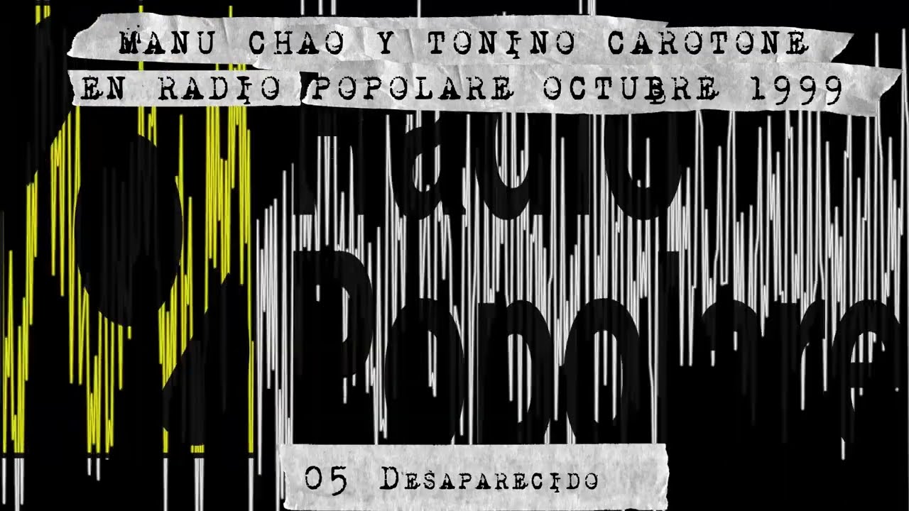 Manu Chao y Tonino Carotone en Radio Popolare Oct 1999