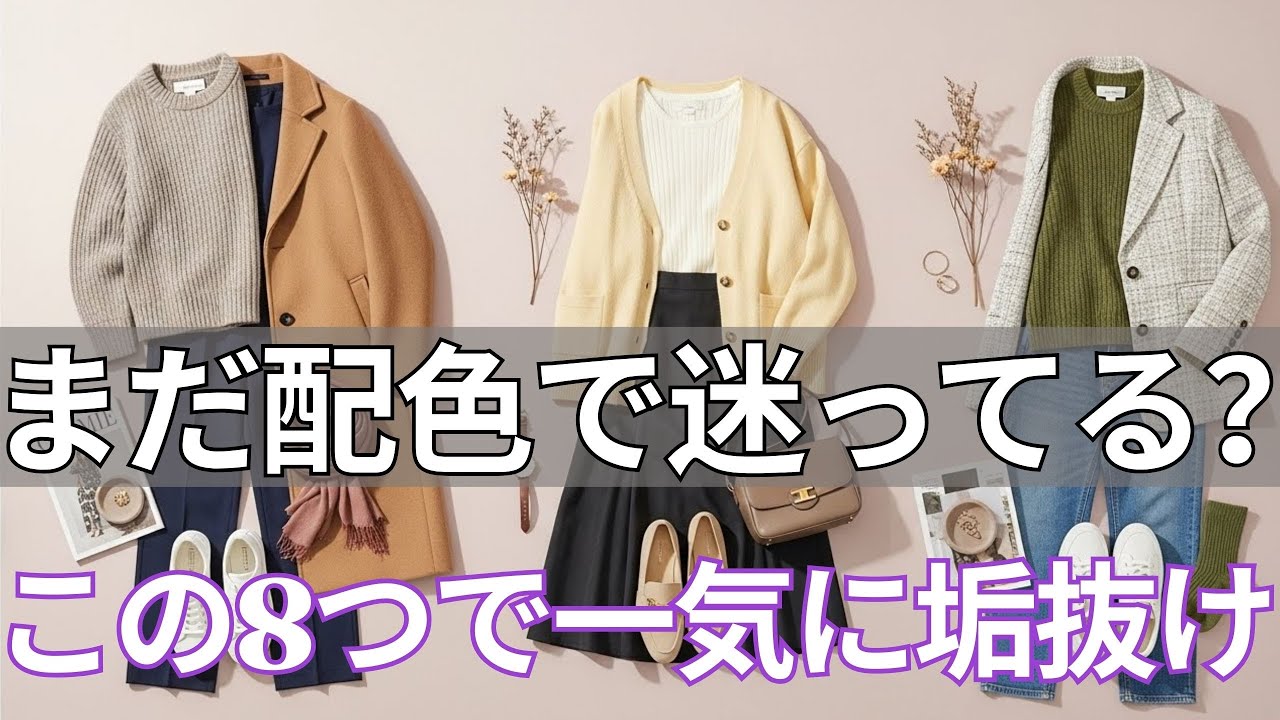 【春ファッション 2026】まだ配色で迷ってる？プロが教える簡単８つの色テクで一気に垢抜け！どこでも使える定番５コーデも紹介