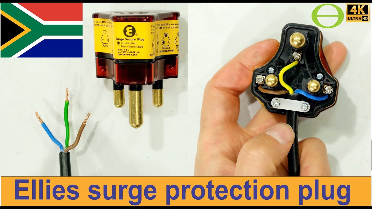 How to wire an Ellies surge protection plug top (Surge secure) - South Africa