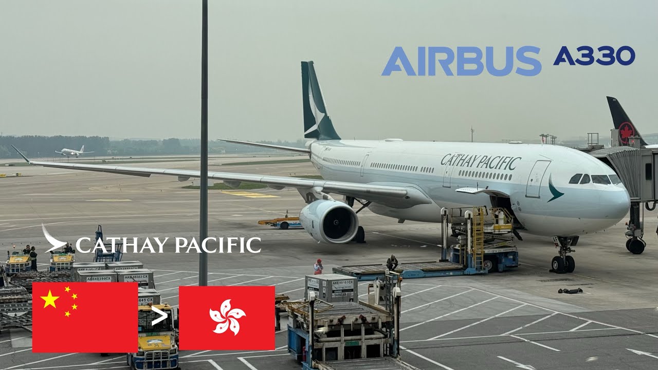 Cathay Pacific A330-300 ECONOMY Class | Beijing 🇨🇳 to Hong Kong 🇭🇰 | CX393