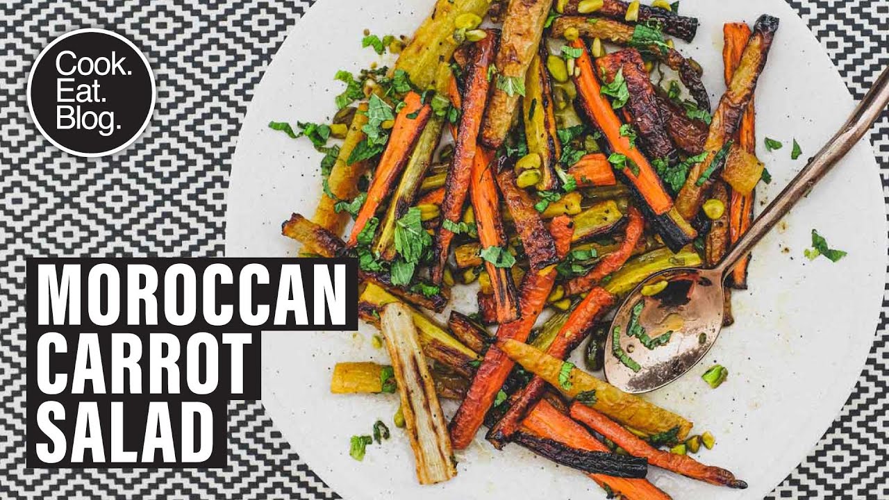 Learn how to make this simple Moroccan Carrot Salad. Too easy!
