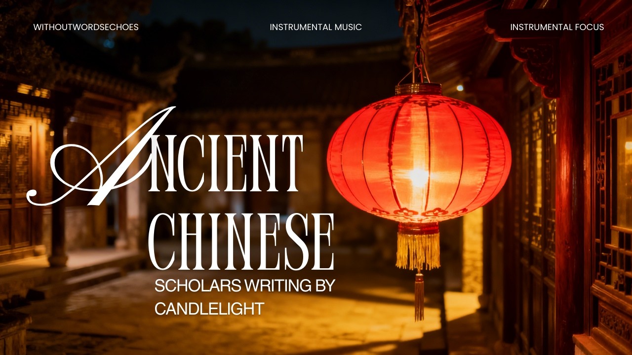 Ancient Chinese Scholars Writing by Candlelight | Traditional Instrumental Focus