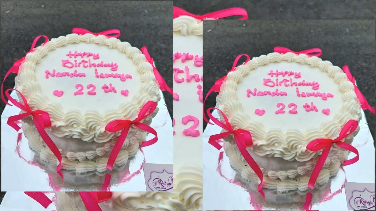 ide hias kue ulang tahun RIBBON CAKE | VINTAGE CAKE |kue pita