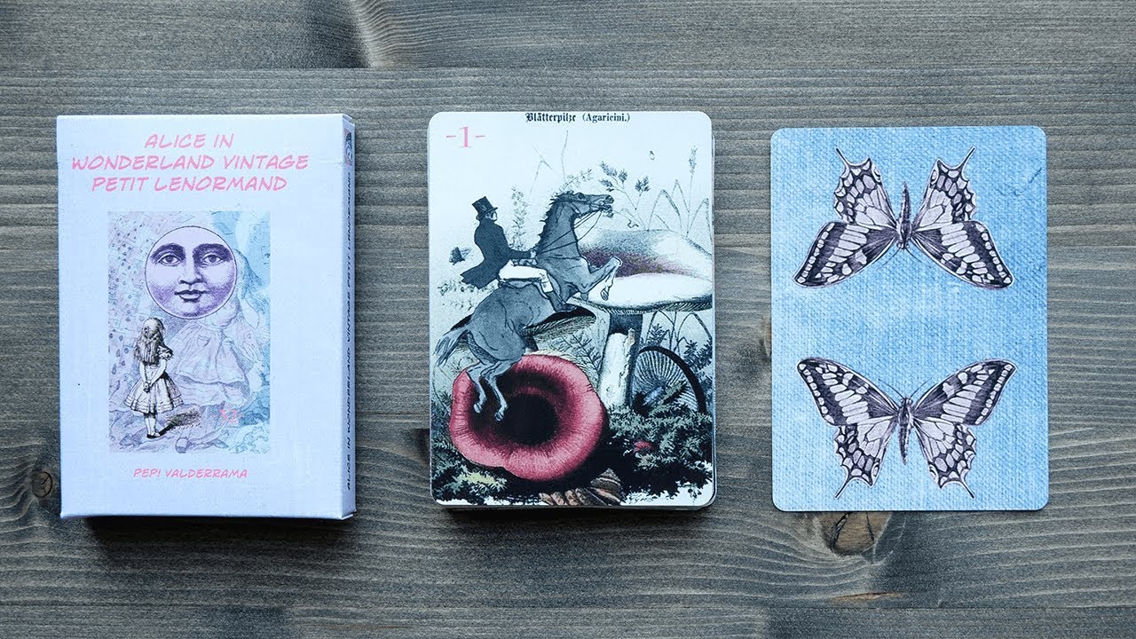 Alice in Wonderland Vintage Petit Lenormand Flip Through