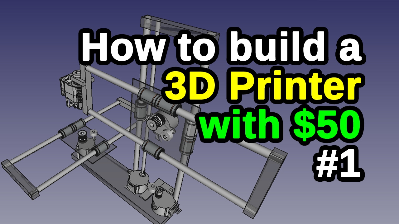Simple 3D | RepStrap Printer #1 | Can you make a 3D printer cheaper than an inkjet?