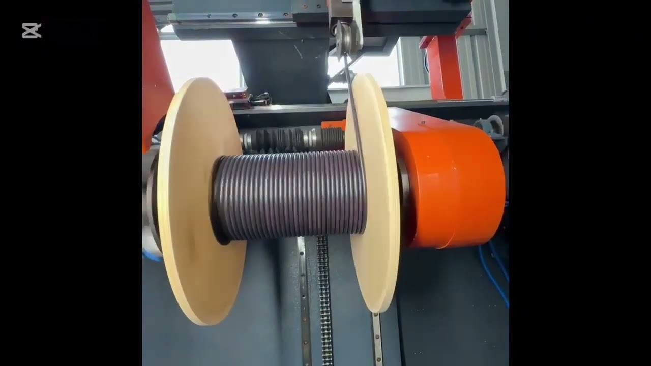 Automatic dual reel, spool winding machine manufacturing in Turkey Kablomak Cable winding expert