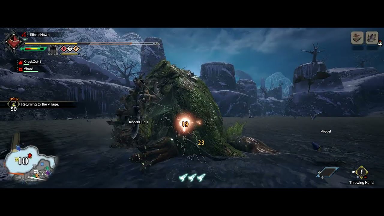 EP. 92 MH Rise Hub Quest 4 - The Frost Islands Arena