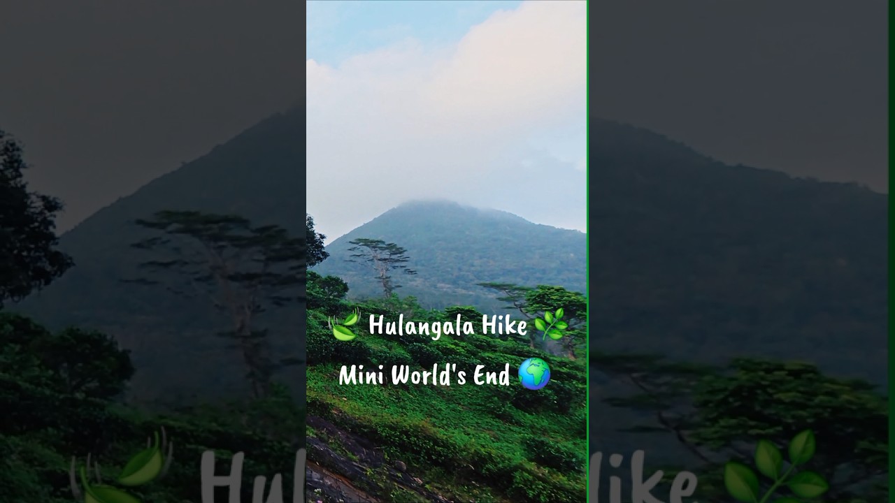 🌿 Hulangala Hike | හුලන්ගල | Mini World's End | part 3 | 🍃 #hike #srilanka #travel #shorts
