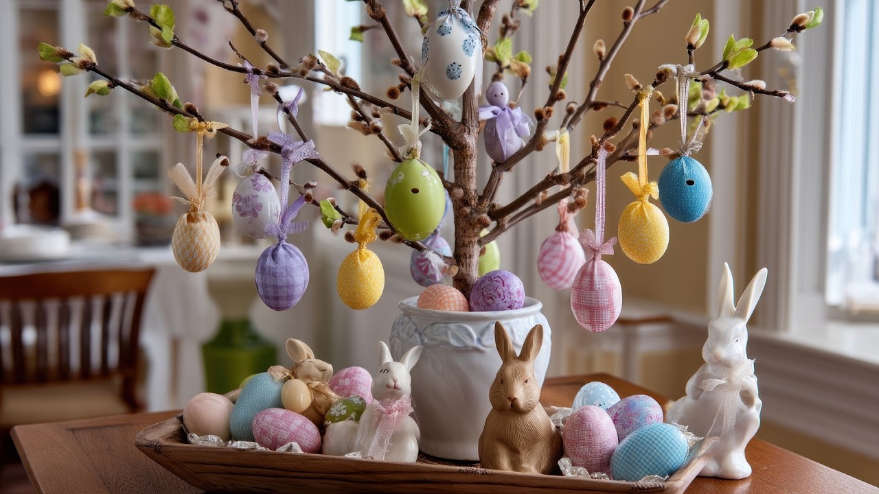 Pastel Eggs & Sweet Bunnies 🐰 Shabby Chic Easter Decor Ideas | Cozy Spring Home Decorating
